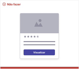 Exemplo de card com um botão com o rótulo Visualizar”